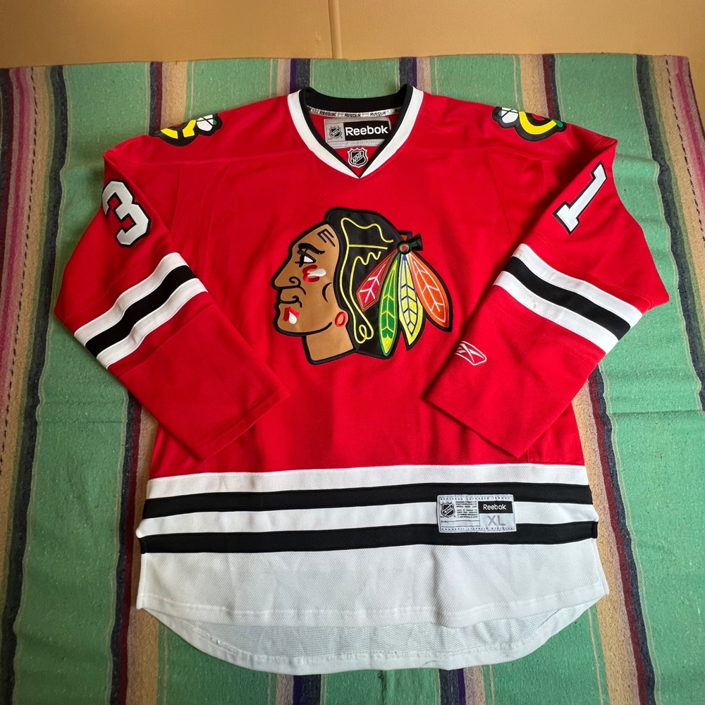 Chicago Blackhawks NHL Jersey Mens XL Red Niemi 31 Hockey Sweater reebok